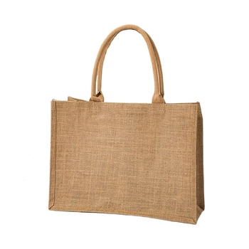 2025-Hot-Sale-Customizable-Reusable-Jute-Bag.jpg_350x350.jpg Custom Logo Jute Bag - Rope Ribbon, Zipper Closure