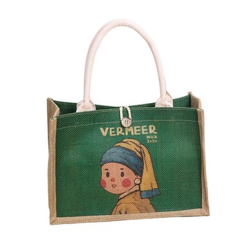 2025-Hot-Sale-Customizable-Reusable-Jute-Shopping.jpg_350x350.jpg Customizable Jute Shopping Bag - Ribbon Rope, Zipper Closure