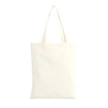 Letter Pattern Cotton Tote Bags - 6/12/24/48 Pack, Blank Canvas