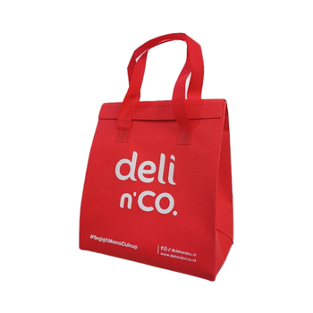 Aluminum Foil Insulated Lunch Bag - Drawstring, Non-Woven