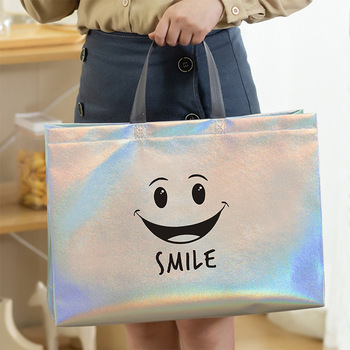 Colorful-Laser-Effect-Spunlace-Non-Woven-Tote.jpg_350x350.jpg Laser-Effect Non-Woven Tote - Brand Packaging, Custom Logo