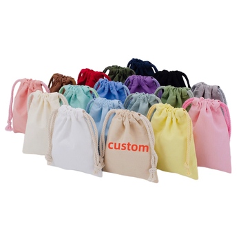 Custom Canvas Drawstring Pouch - Dust Bag, Party Favor Packaging