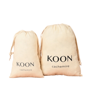 Custom Logo Canvas Drawstring Gift Bag - Luxury Dust Pouch