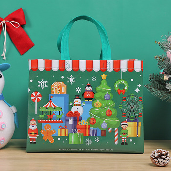 Santa Claus Non-Woven Shopping Bag - Foldable, Supermarket Use