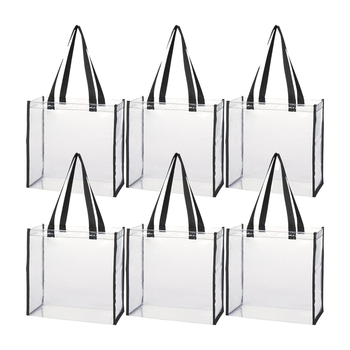 Custom-Leopard-Pattern-Small-PVC-Clear-Tote.jpg_350x350.png Leopard Pattern PVC Clear Tote - Rope & Ribbon Handles, Shoulder