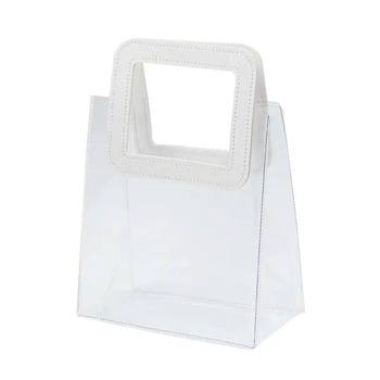 Custom Logo Clear PVC Tote - Biodegradable Gift Candy Bag