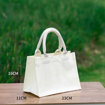 Custom-Logo-Printed-Blank-Cotton-Tote-Carry.jpeg_350x350.jpeg Custom Logo Blank Cotton Tote - Ladies Shopper, DIY Rope