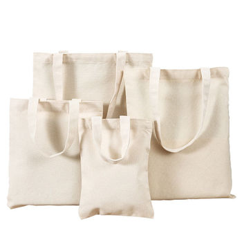 Blank Canvas Foldable Tote Bags - DIY Graffiti, Multi-Size