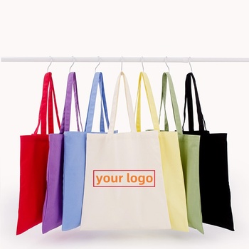 Customizable-Cotton-Canvas-Tote-Bag-with-Long.jpg_350x350.jpg Custom Logo Cotton Canvas Tote - Long Handle, Party Gift