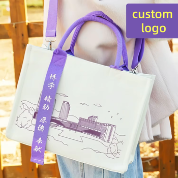 Customizable-Extra-Large-Reusable-Canvas-Cotton-Tote.jpg_350x350.png Extra Large Custom Canvas Tote - Zipper Pockets, Rope