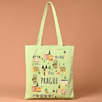 Mini Canvas Shopping Tote - Screen Printed, Eco-Friendly