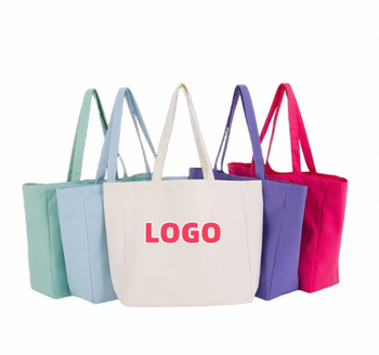 Customized-Canvas-Gift-Shopping-Bag-with-Zipper.png_350x350.png Custom Canvas Gift Bag - Zipper Seal, Long Handle Letter