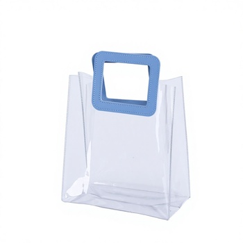Custom Logo Frosted PVC Shopping Tote - Waterproof Large Capacity