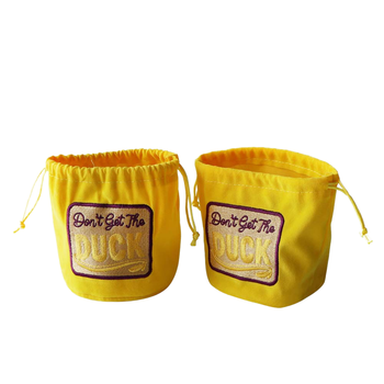 Velvet Ribbon Gift Bag - Hot Stamping Drawstring, Dice Storage