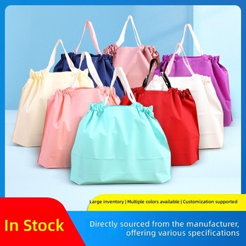 EVA Drawstring Pouch Bag - Matte Takeout Packaging, Model A-660