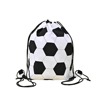 Drawstring Folding Football Bag - Small Polyester, Custom Logo