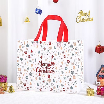 Eco-friendly-Reusable-Non-woven-Tote-Bags.jpg_350x350.jpg Eco Non-Woven Tote Bags - Festive Xmas Gift Carrier