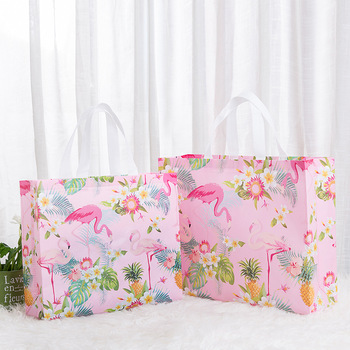 Factory-Direct-Laminated-Spunlace-Non-Woven-Promotional.jpg_350x350.jpg Laminated Non-Woven Shopping Bags - Flamingo Print, Customizable