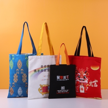 African American Girl Canvas Tote - Folding Cartoon, Zipper