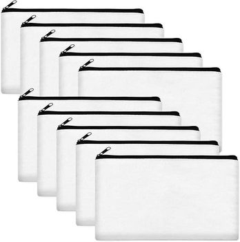 Fashion-Cotton-Canvas-Zipper-Bag-Foldable-Solid.png_350x350.jpg Cotton Canvas Zipper Bag - Pencil Case Storage