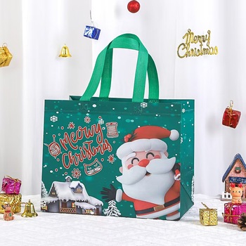 Foldable-Christmas-Non-woven-Shopping-Bags-with.jpg_350x350.jpg Foldable Christmas Non-Woven Totes - Ribbon & Rope Handles