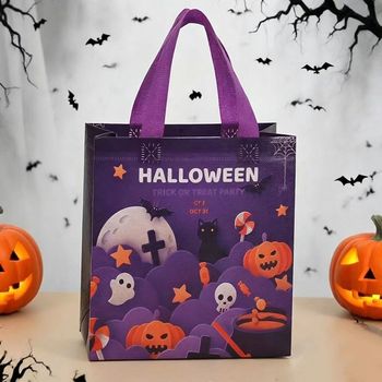 Halloween Gift Tote Bag - Color Printed Logo Party Decor