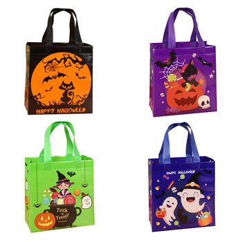 Halloween-Party-Decorations-Small-Kids-Non-Woven.jpg_350x350.jpg Halloween Non-Woven Trick-or-Treat Totes - Kids Candy Bags