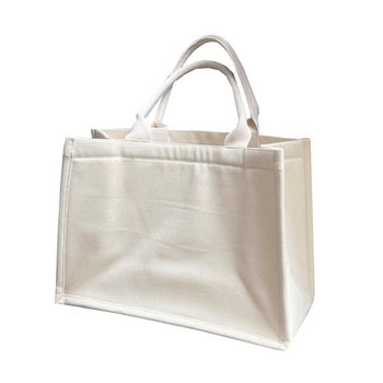 High-Quality-Custom-Printed-Cotton-Canvas-Tote.jpg_350x350.jpg Plain White Cotton Canvas Tote - Ribbon Rope, Reusable