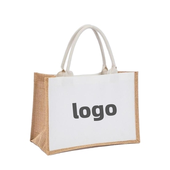 High-Quality-Eco-Friendly-Burlap-Shopping-Bag.jpg_350x350.jpg Custom Logo Burlap Shopping Bag - Ribbon Rope, Linen