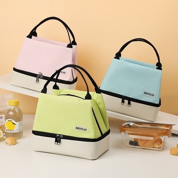 Insulated-Oxford-Cloth-Modern-Minimalist-Lunch-Box.jpg_350x350.jpg Insulated Oxford Lunch Box Tote - Double-Layer Thermal, Zipper