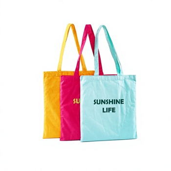 Justop Extra Large Canvas Beach Tote - Rope, Custom Logo