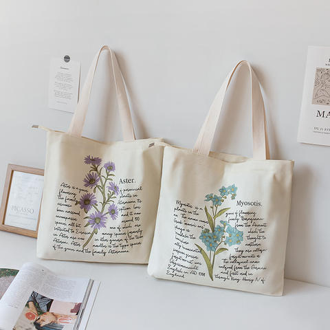 Large Canvas Shoulder Tote Bag - Retro Cross-Border Design