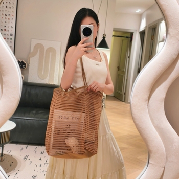 Nylon Casual Tote - Foldable Large, Two Handles, Shoulder