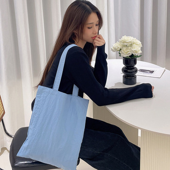 Dopamine Style Canvas Tote - Nylon-Cotton Custom, Pastel Print