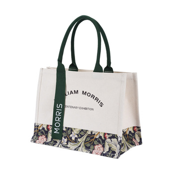 Morris Ribbon Canvas Tote - Large Capacity A6, Foldable Design