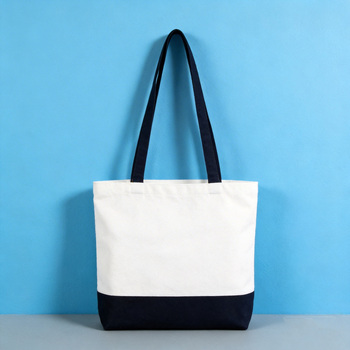 Multicolor Cotton Canvas Tote Handbag - Custom Logo, Lining