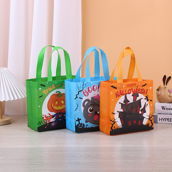 Non-woven-Spot-Coated-Halloween-Handbag-Custom.jpg_350x350.jpg Halloween Non-Woven Handbag - Spot Coated, 32x25x17cm Custom