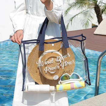 Cartoon Folding PVC Handbag - Laser Cut, Transparent Large