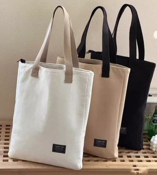 Single-Shoulder-Casual-Environmental-Cotton-Soft-Canvas.jpg_350x350.jpg Soft Cotton Canvas Tote - Medium Shoulder, Custom Print