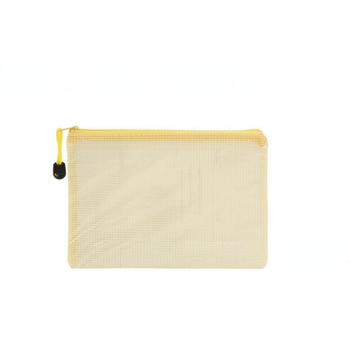 Clear Nylon Mesh Cosmetic Bag - Lightweight Foldable, Zipper